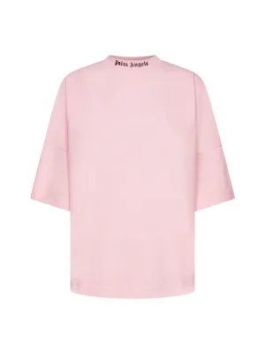 Palm Angels Logo Printed Crewneck T-Shirt