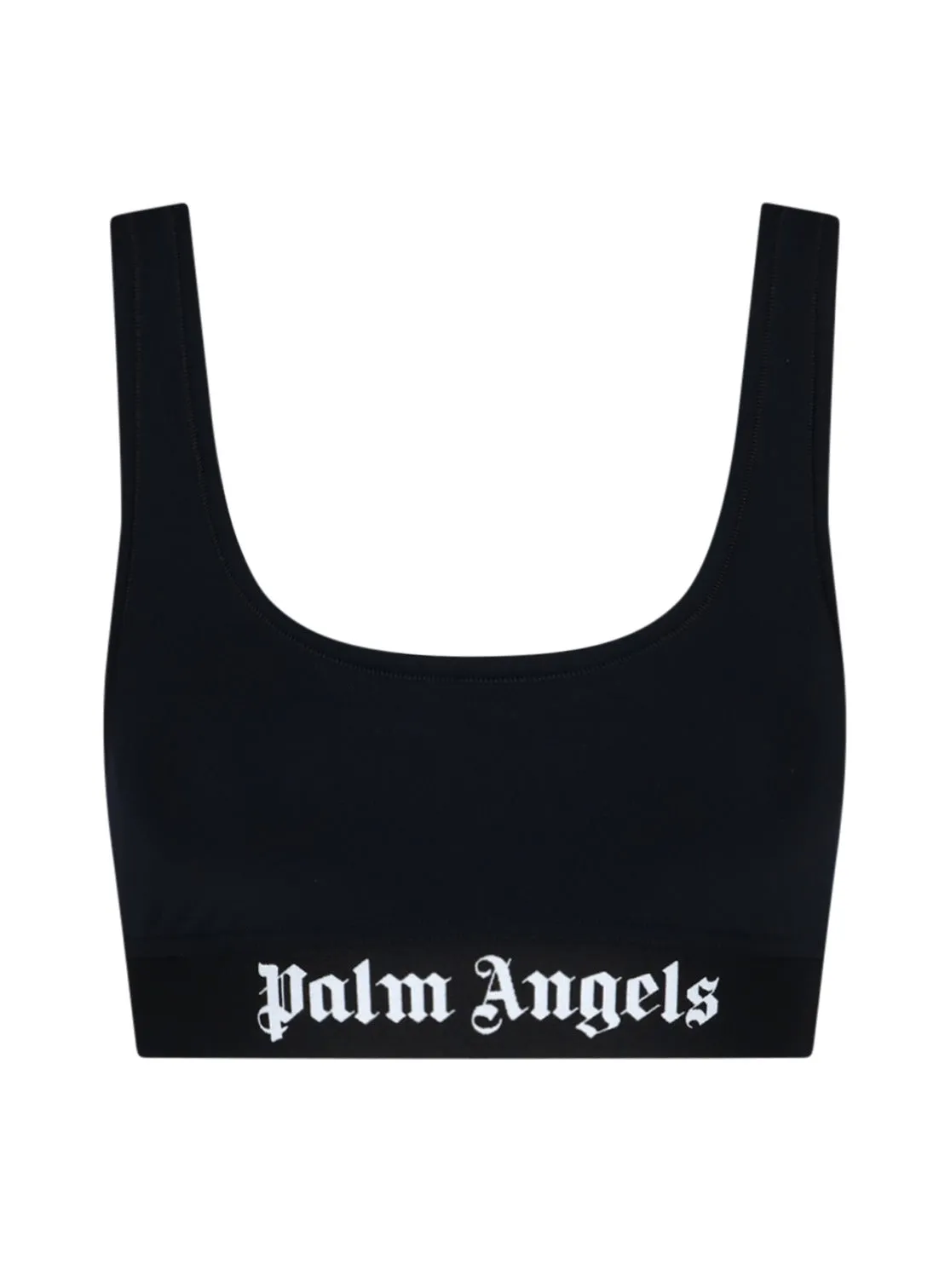 Palm Angels Scoop Neck Cropped Vest Top