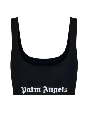 Palm Angels Scoop Neck Cropped Vest Top