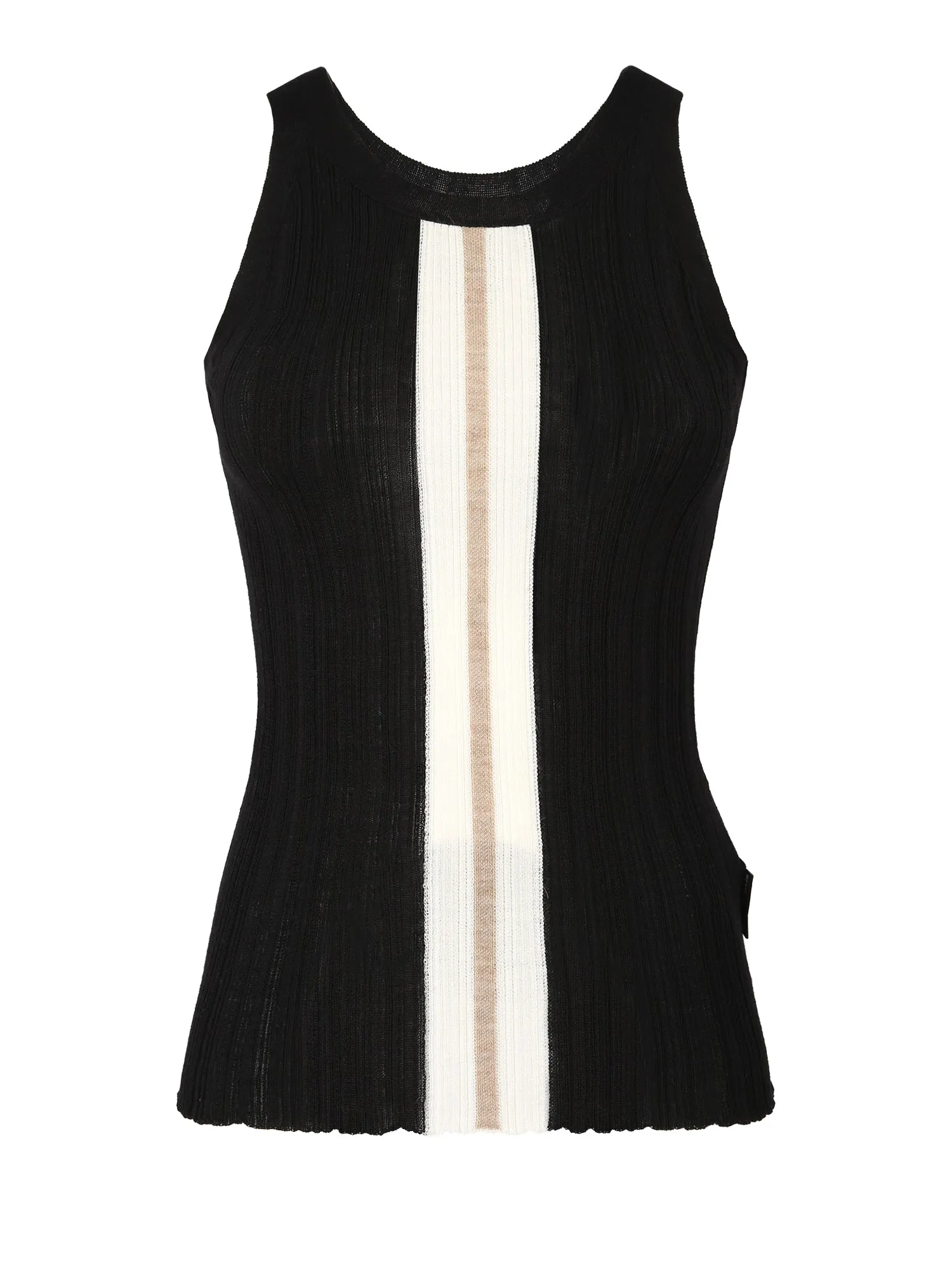 Palm Angels Striped Sleeveless Tank Top