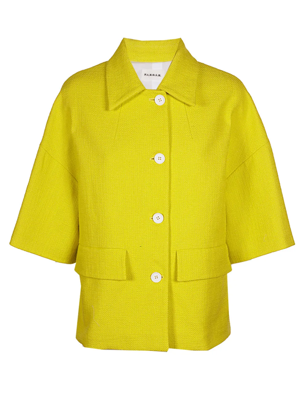 P.A.R.O.S.H. Buttoned Short-Sleeved Jacket