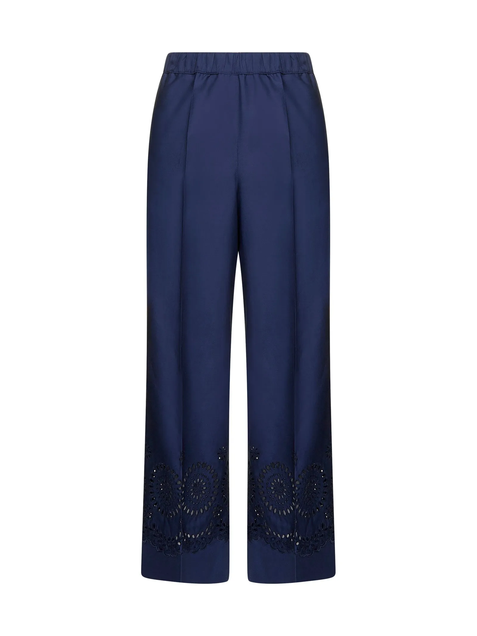 P.A.R.O.S.H. Elastic Waist Wide Leg Trousers
