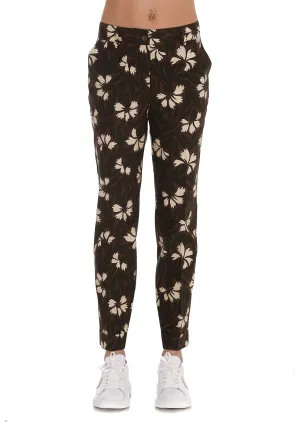 P.A.R.O.S.H. Floral Printed Straight Leg Trousers