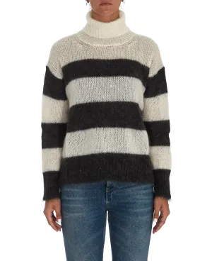 P.A.R.O.S.H. Long Sleeved Striped Knit Jumper