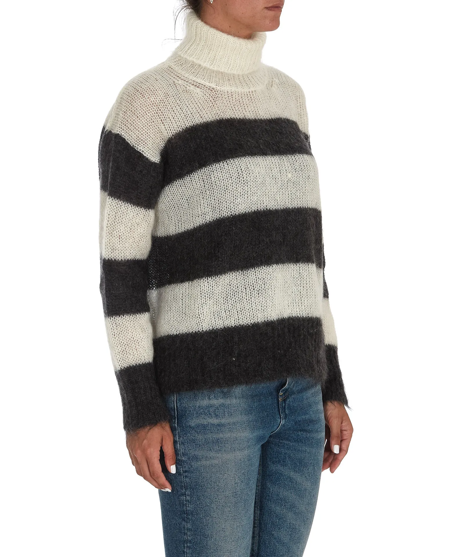 P.A.R.O.S.H. Long Sleeved Striped Knit Jumper