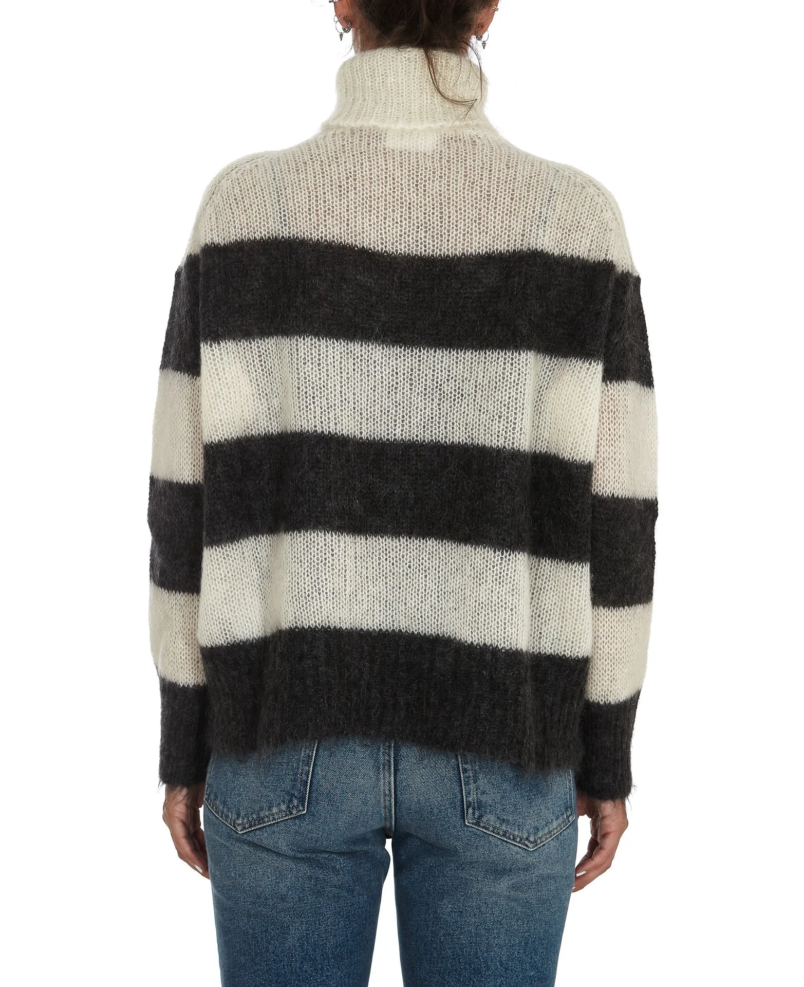 P.A.R.O.S.H. Long Sleeved Striped Knit Jumper