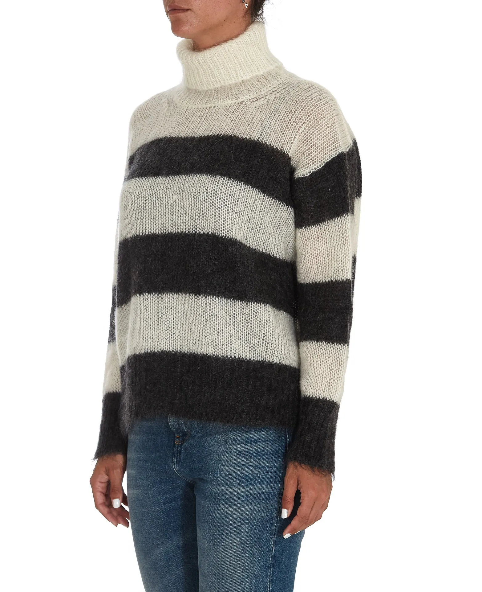 P.A.R.O.S.H. Long Sleeved Striped Knit Jumper