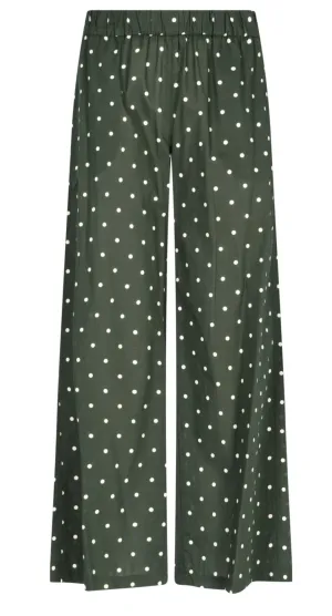 P.A.R.O.S.H. Polka-Dot Printed Wide Leg Trousers
