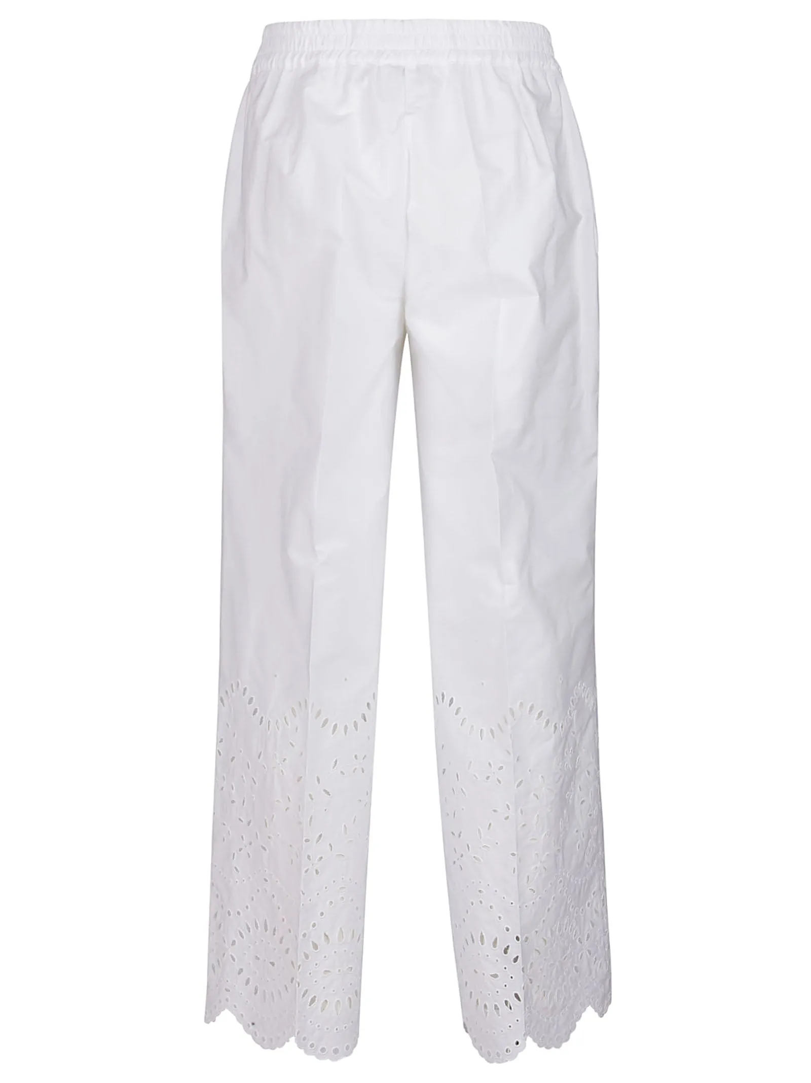 P.A.R.O.S.H. Scallop-Hem Wide Leg Trousers