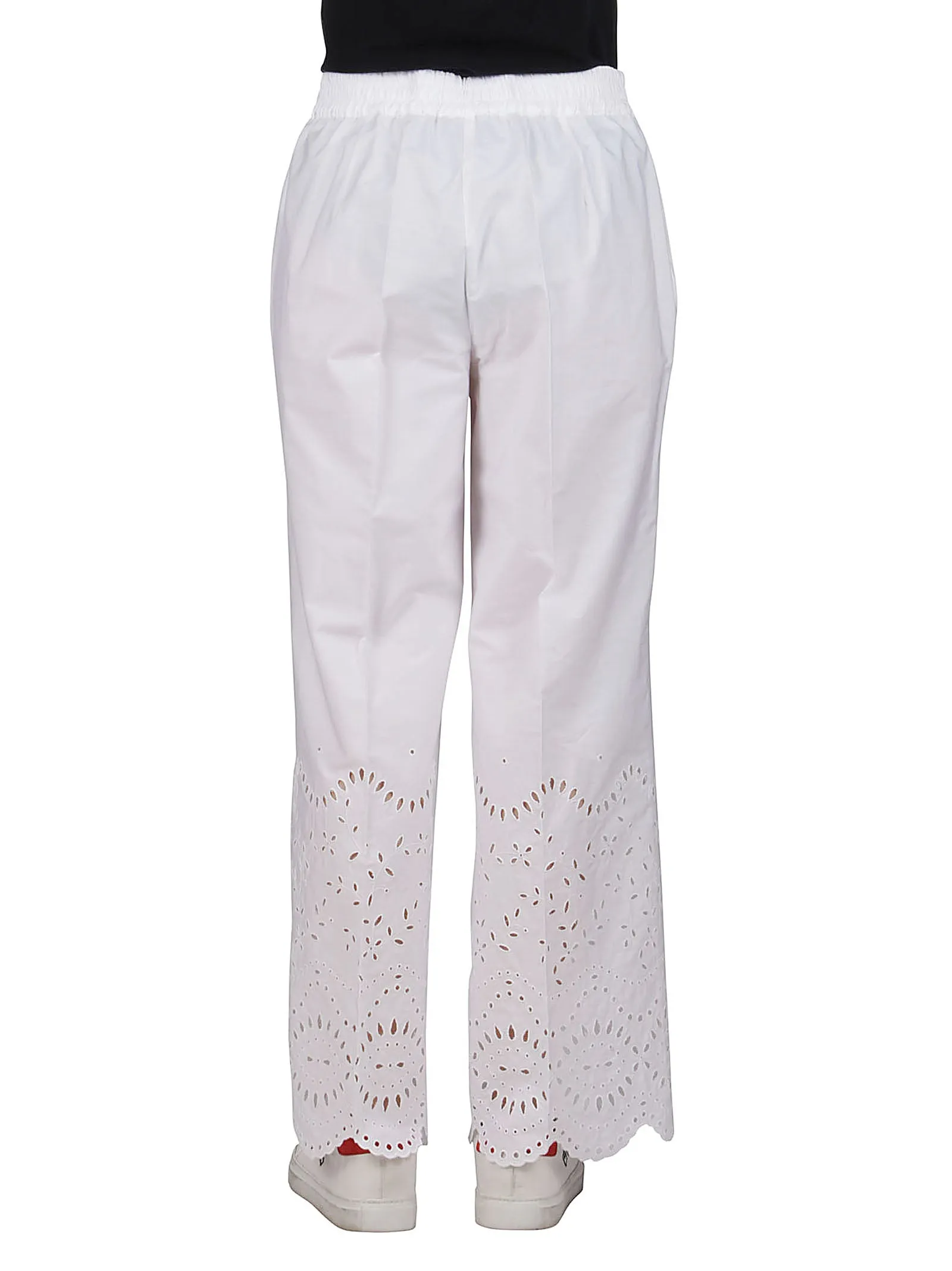 P.A.R.O.S.H. Scallop-Hem Wide Leg Trousers