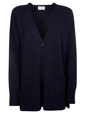 P.A.R.O.S.H. V-Neck Ribbed Knit Cardigan