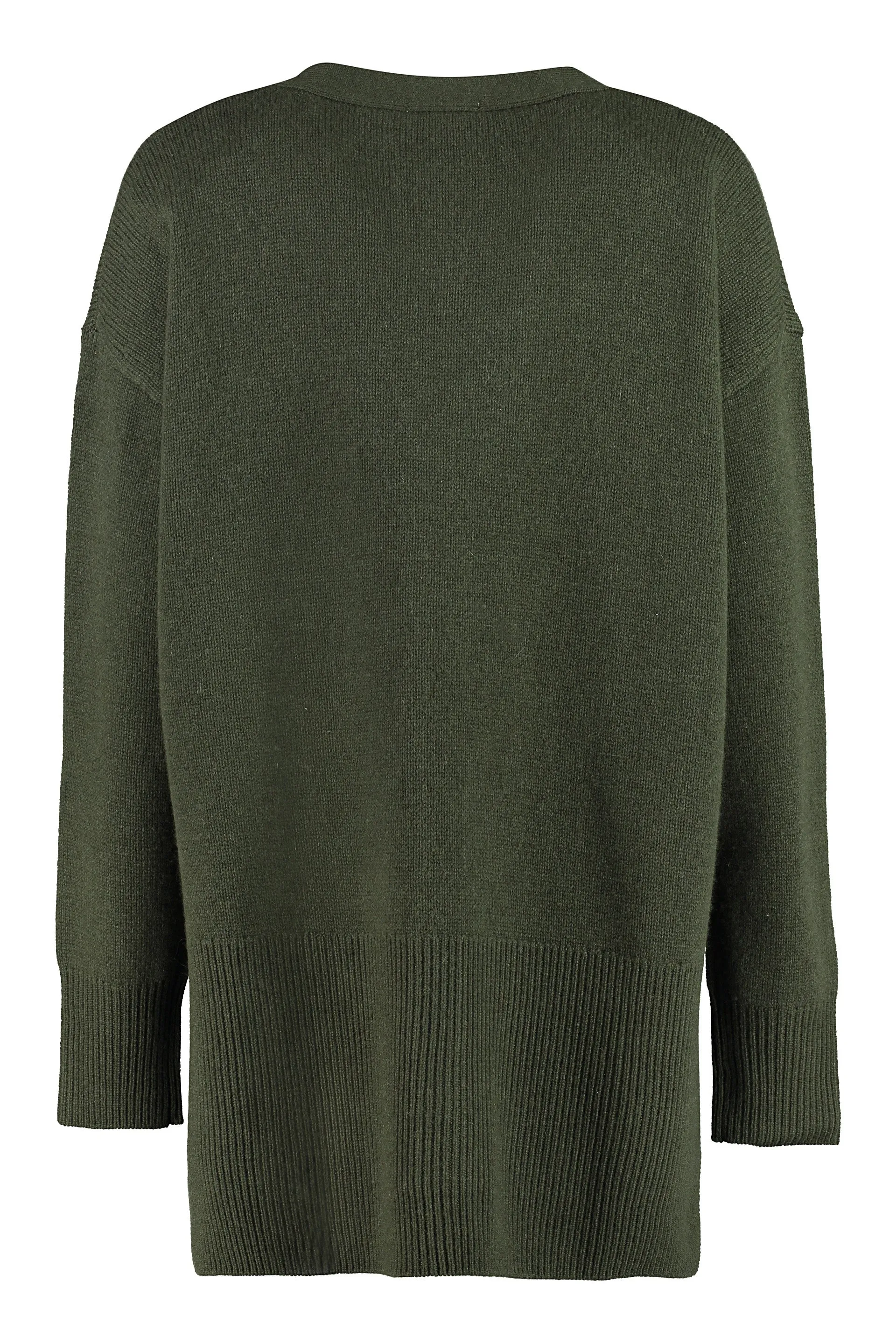 P.A.R.O.S.H. V-Neck Ribbed Knit Cardigan