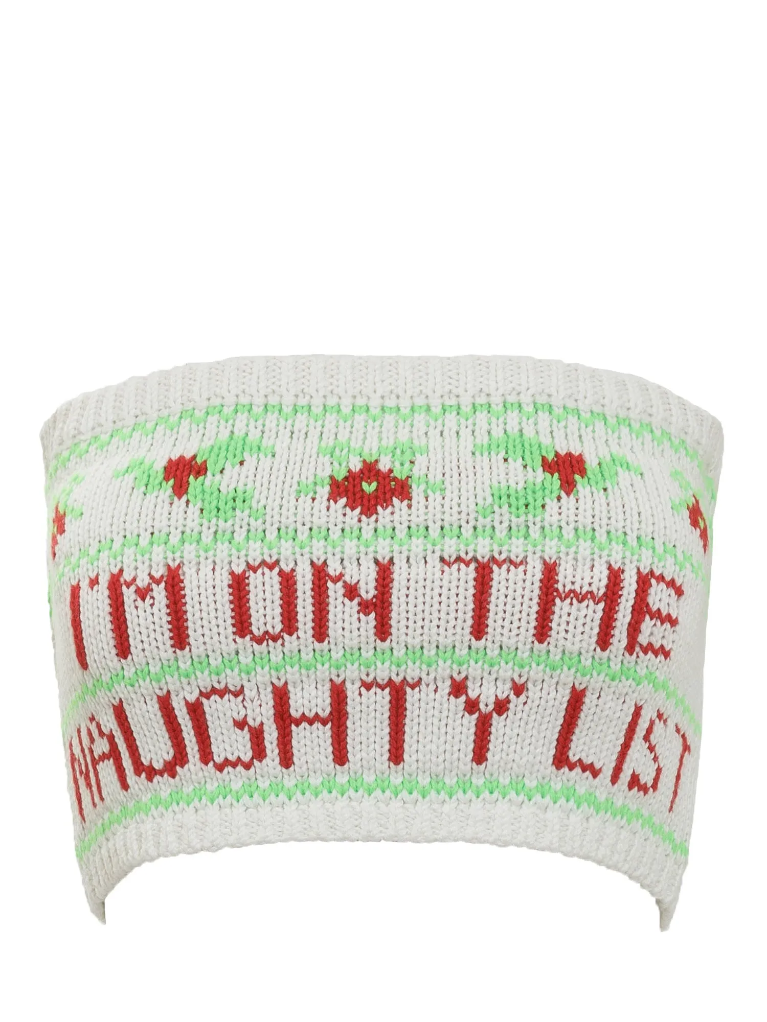 Philosophy Di Lorenzo Serafini Christmas Pattern Bandeau Top