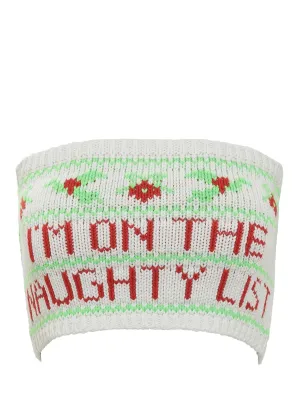 Philosophy Di Lorenzo Serafini Christmas Pattern Bandeau Top