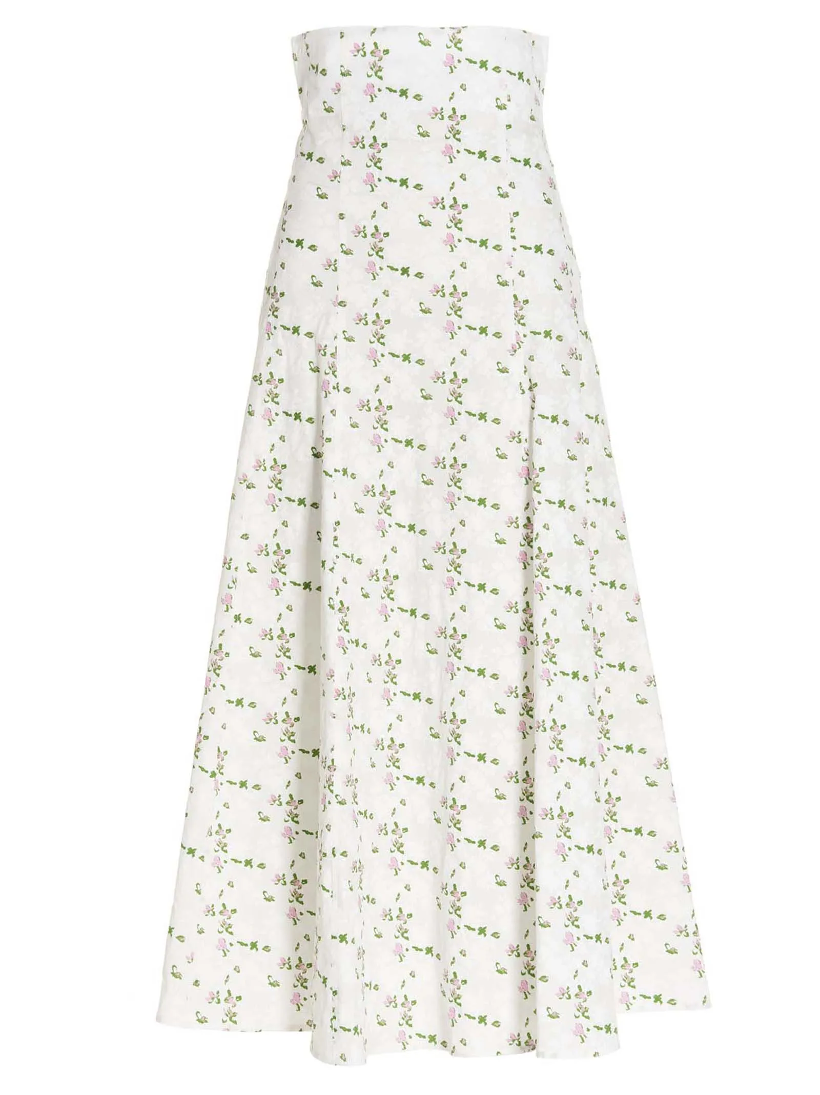 Philosophy Di Lorenzo Serafini Floral Printed High-Waisted Skirt