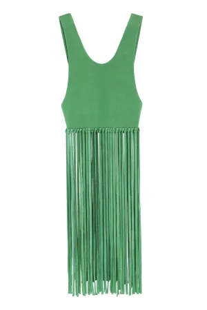 Philosophy Di Lorenzo Serafini Fringed Sleeveless Top