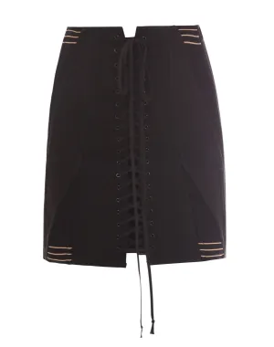 Philosophy Di Lorenzo Serafini Lace-Up Mini Skirt