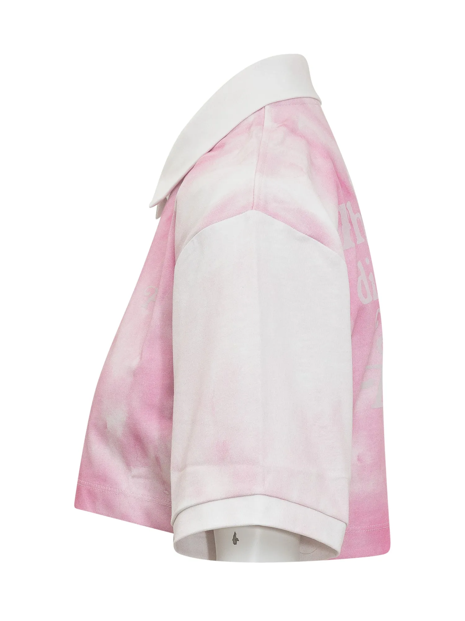 Philosophy Di Lorenzo Serafini Logo Printed Cropped Polo Top