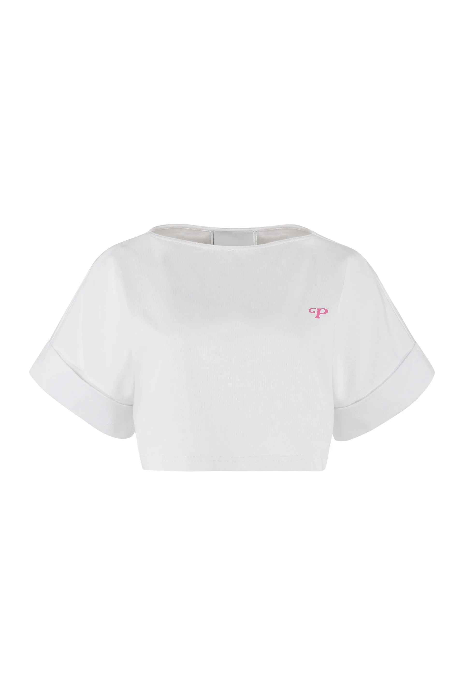 Philosophy Di Lorenzo Serafini Logo Printed Cropped T-Shirt