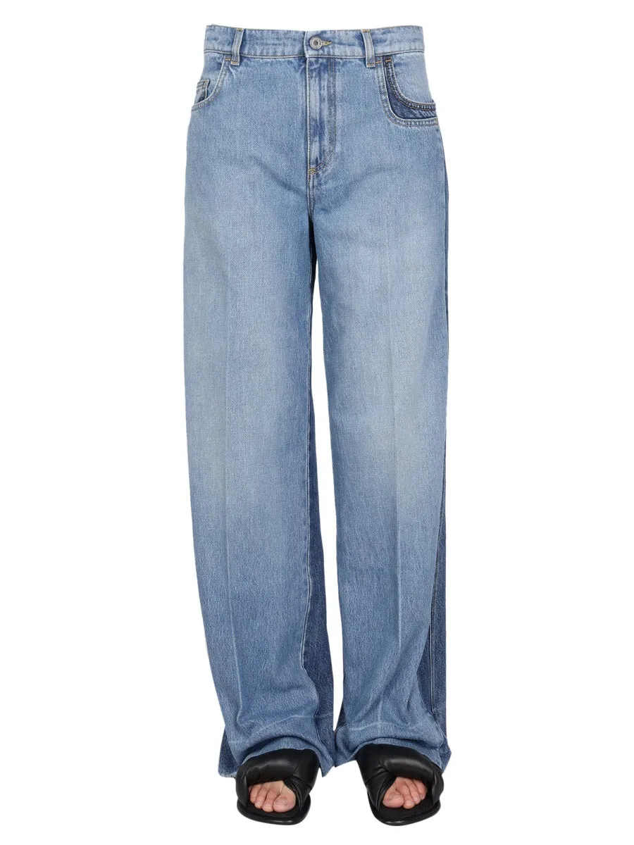 Philosophy Di Lorenzo Serafini Patchwork Loose Fit Jeans