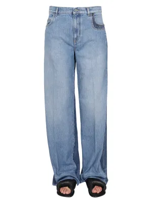 Philosophy Di Lorenzo Serafini Patchwork Loose Fit Jeans