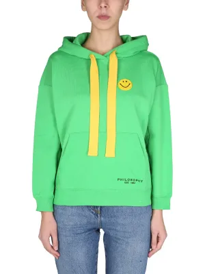 Philosophy Di Lorenzo Serafini X Smiley Embroidered Hoodie