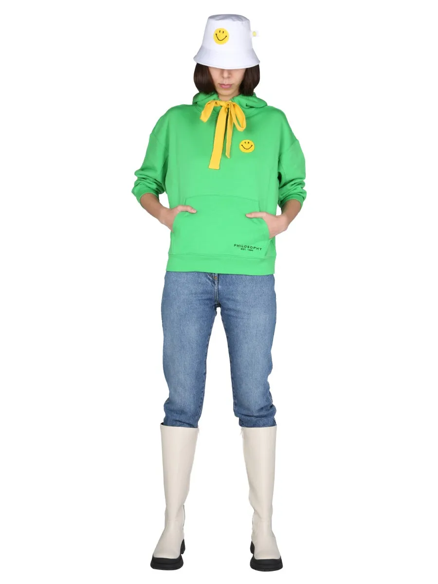 Philosophy Di Lorenzo Serafini X Smiley Embroidered Hoodie