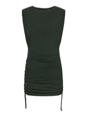 Pinko Constructed Shoulder Mini Dress