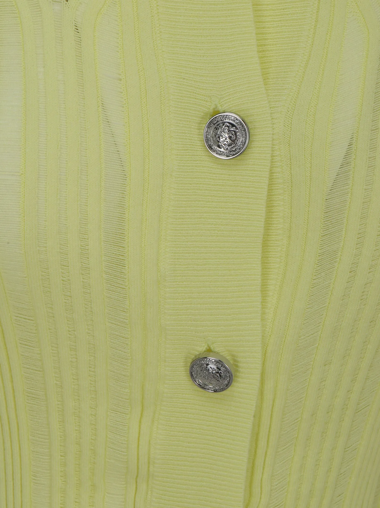 Pinko Cropped Rib-Knit Cardigan
