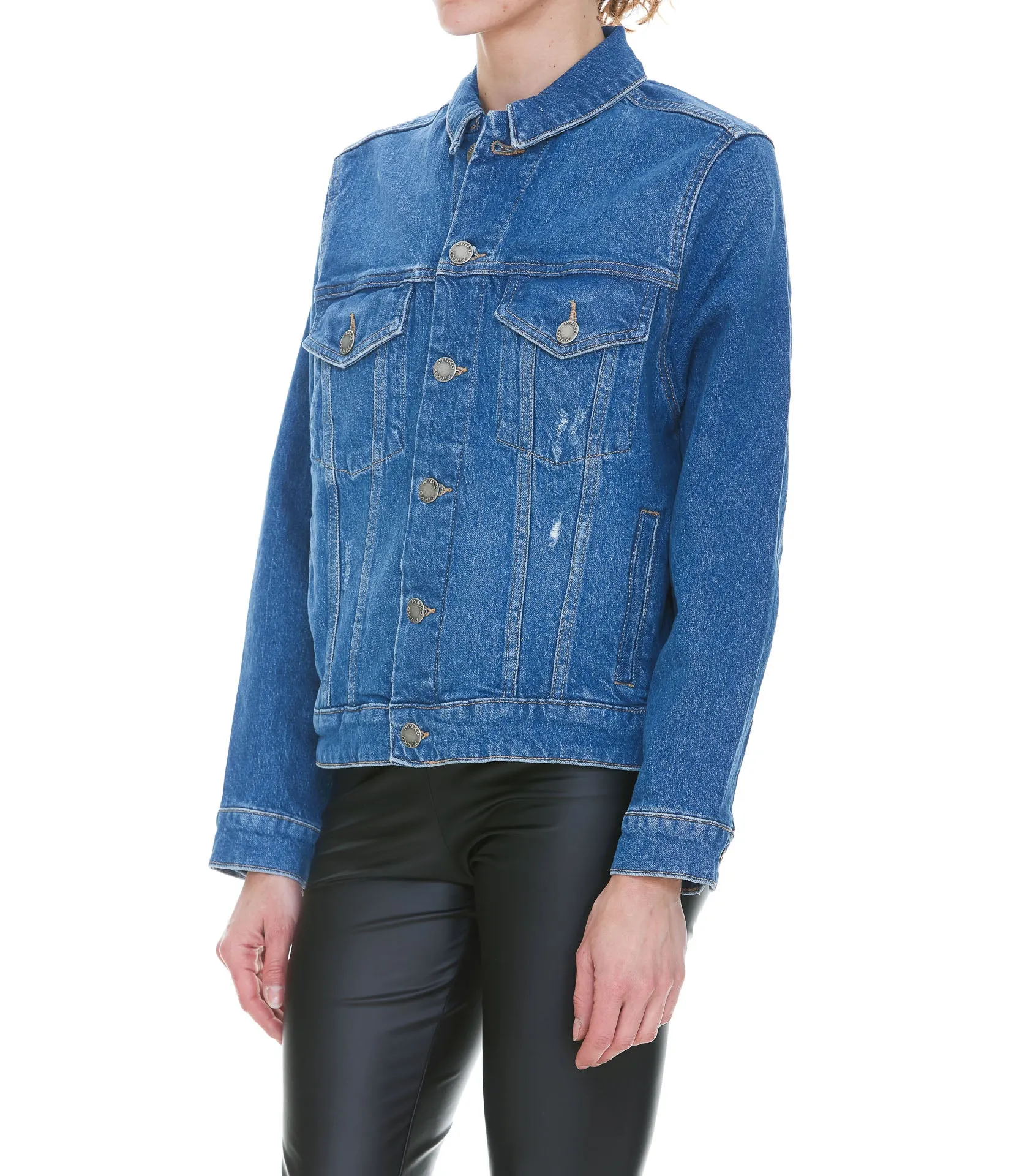 Pinko Distressed Denim Jacket