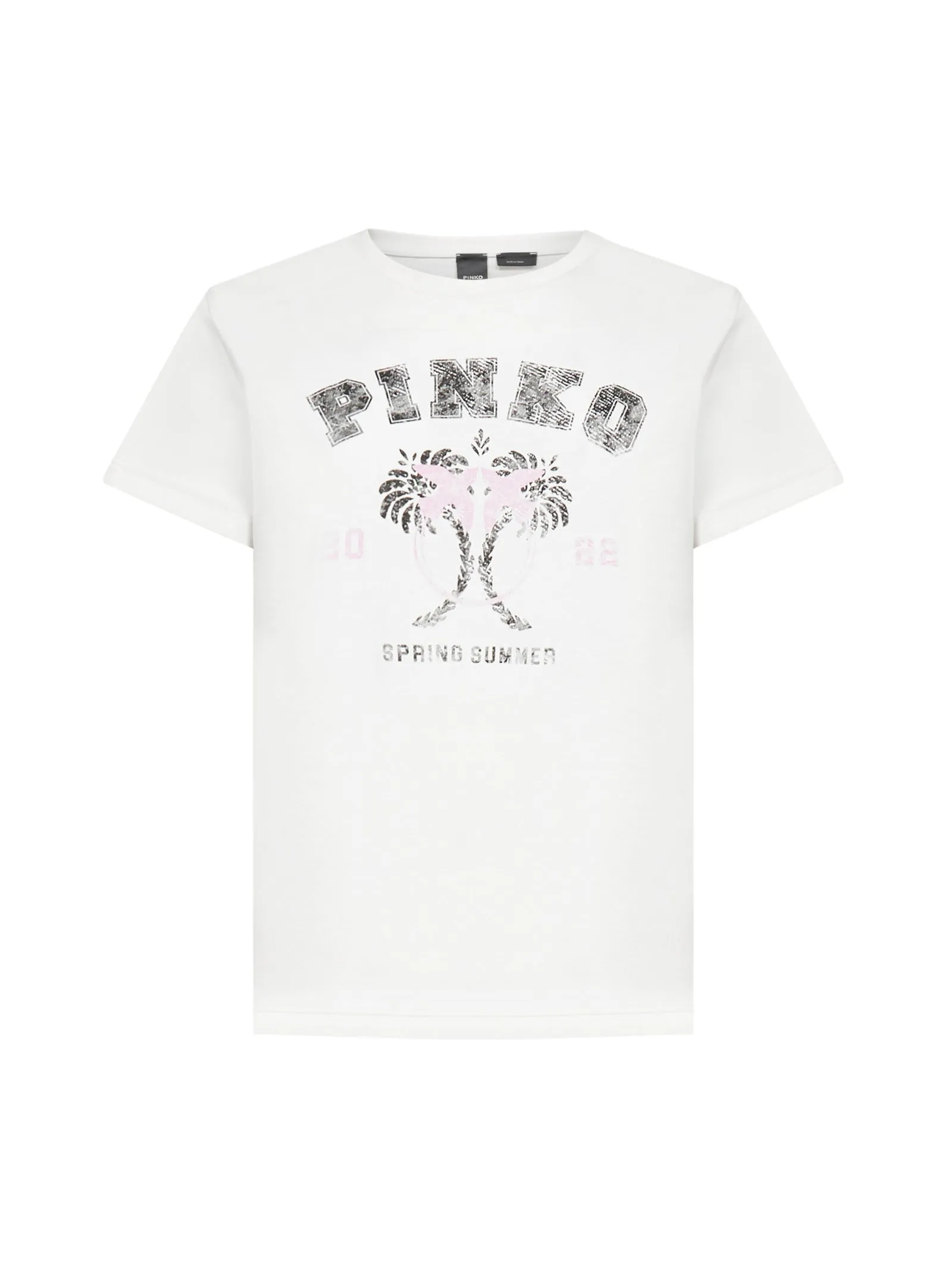 Pinko Graphic Printed Crewneck T-Shirt
