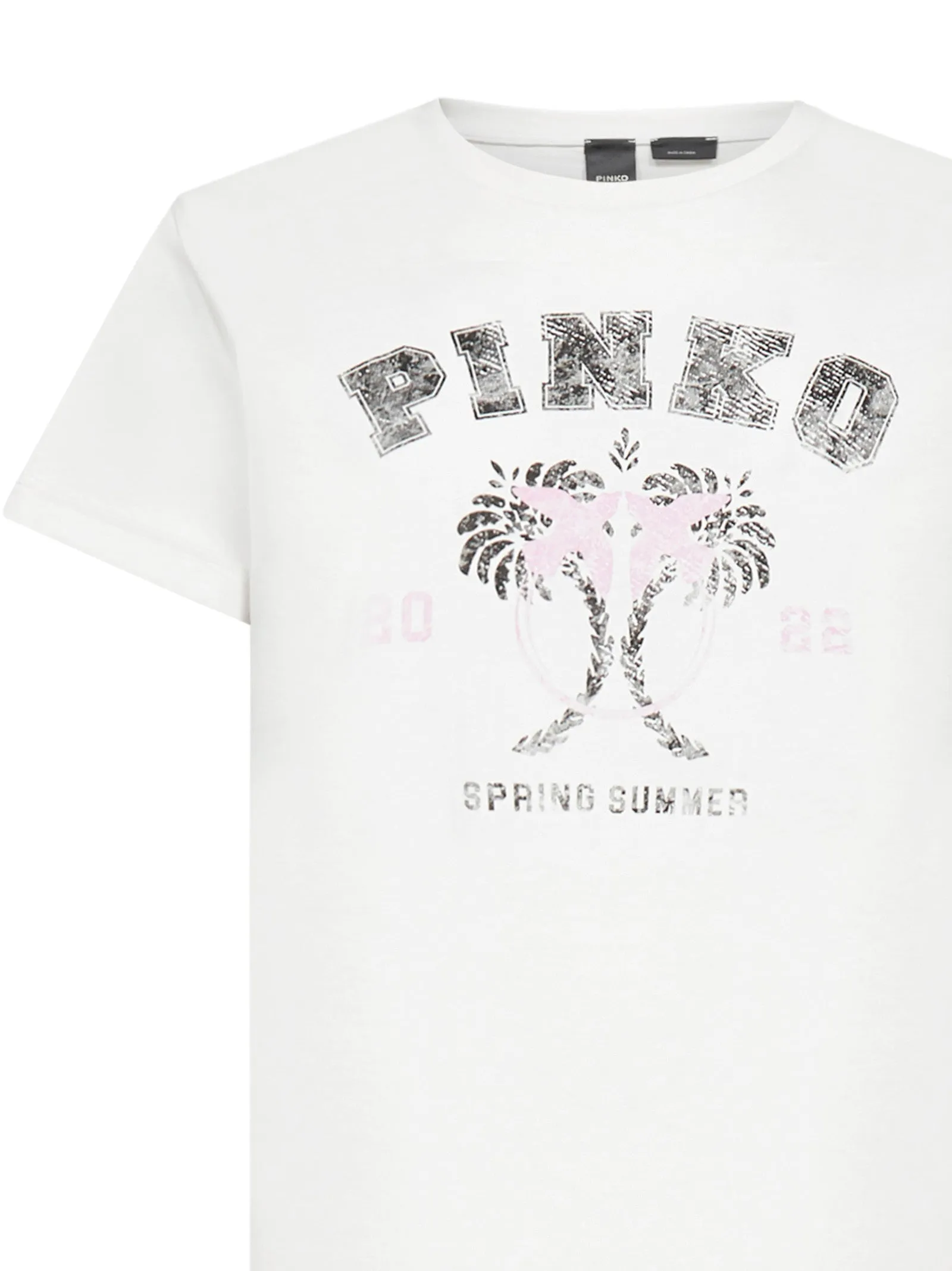 Pinko Graphic Printed Crewneck T-Shirt