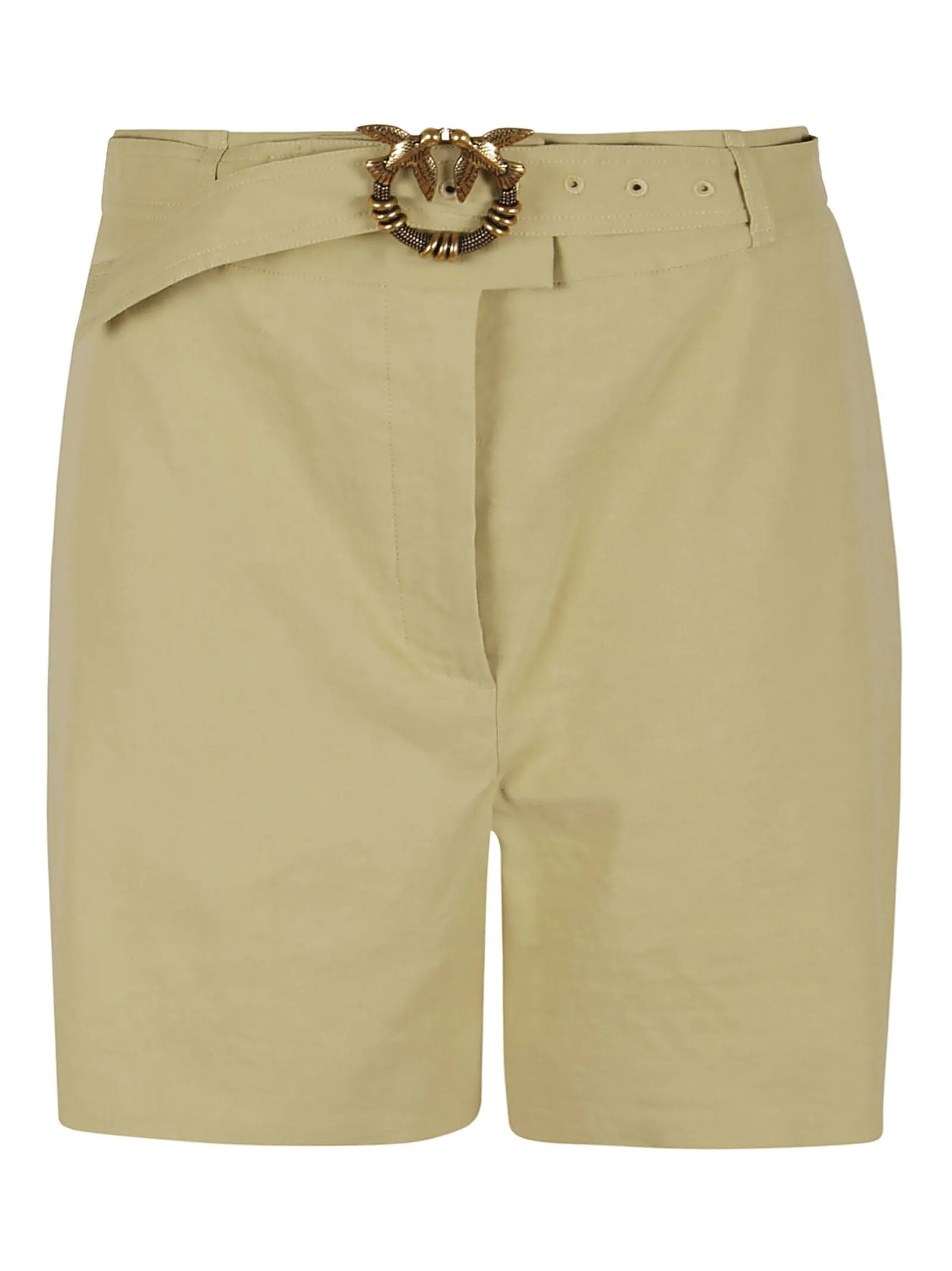 Pinko High Waist Straight Cut Shorts