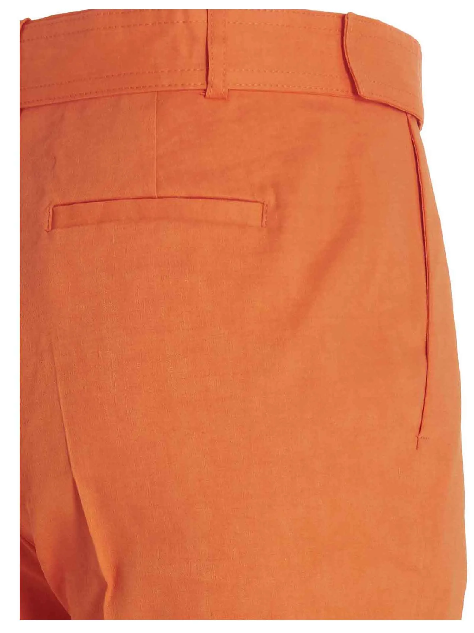 Pinko Logo Belted Waist Straight Leg Trousers