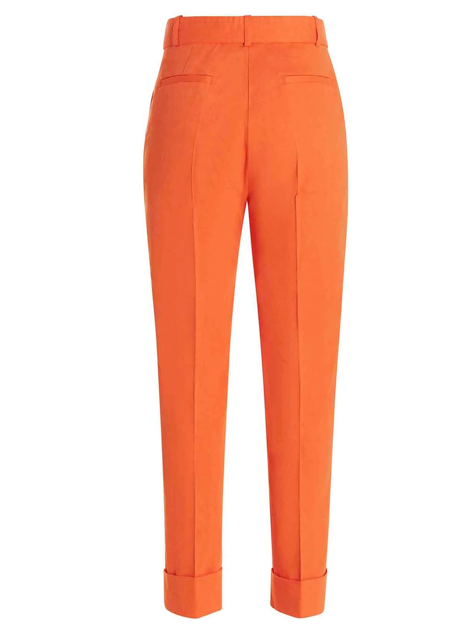 Pinko Logo Belted Waist Straight Leg Trousers