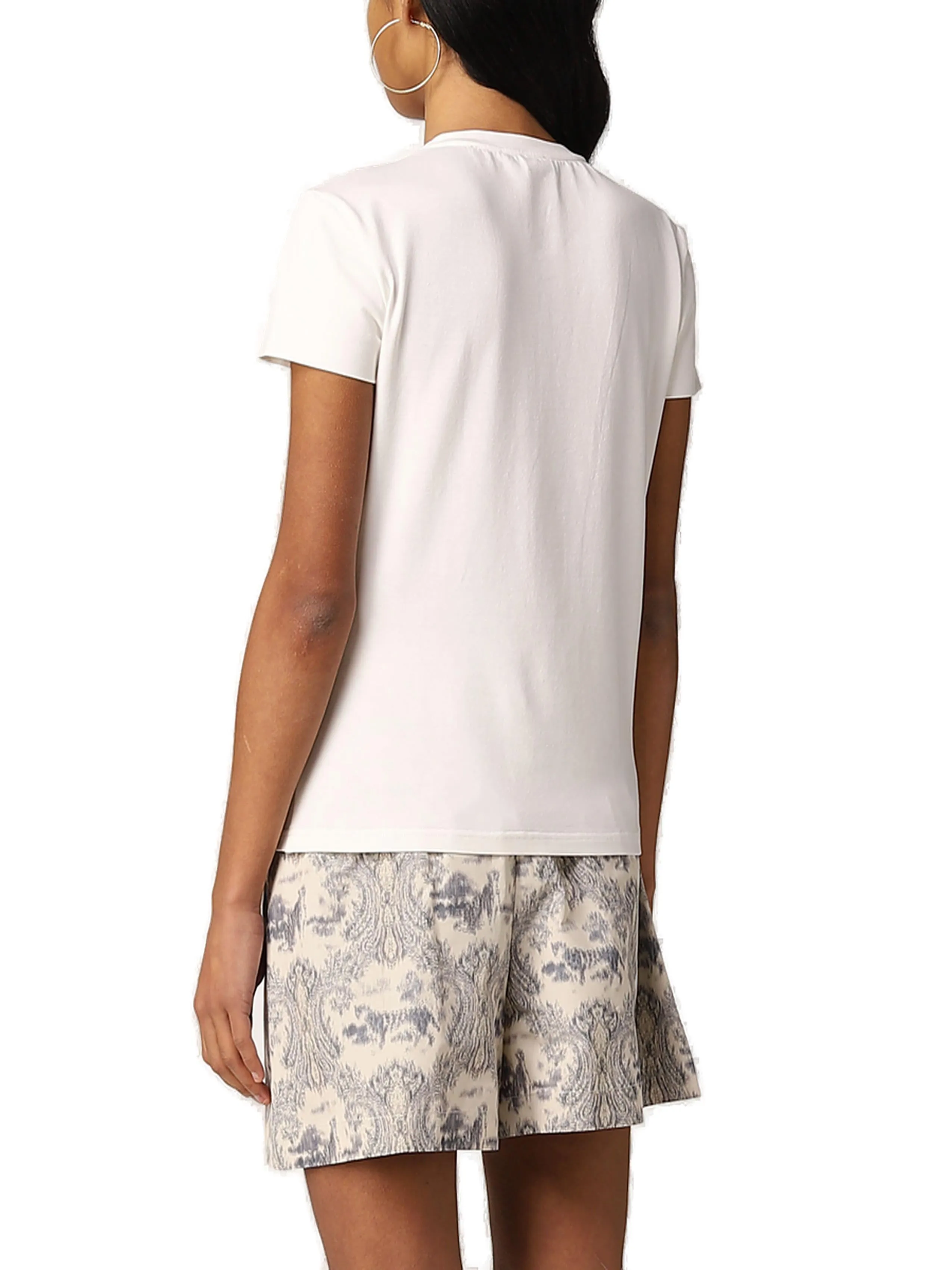 Pinko Logo Embellished Crewneck T-Shirt