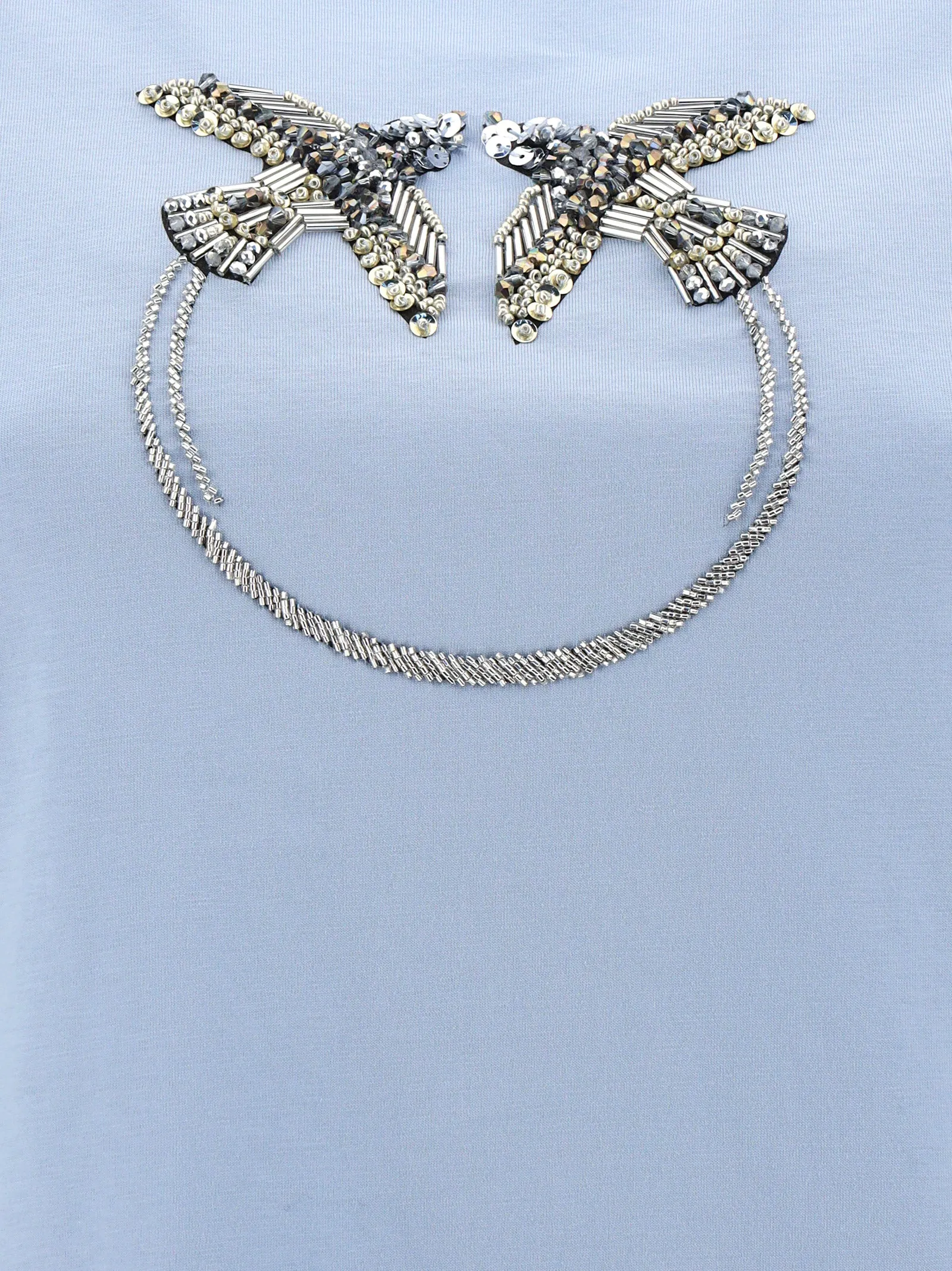 Pinko Logo Embellished Crewneck T-Shirt