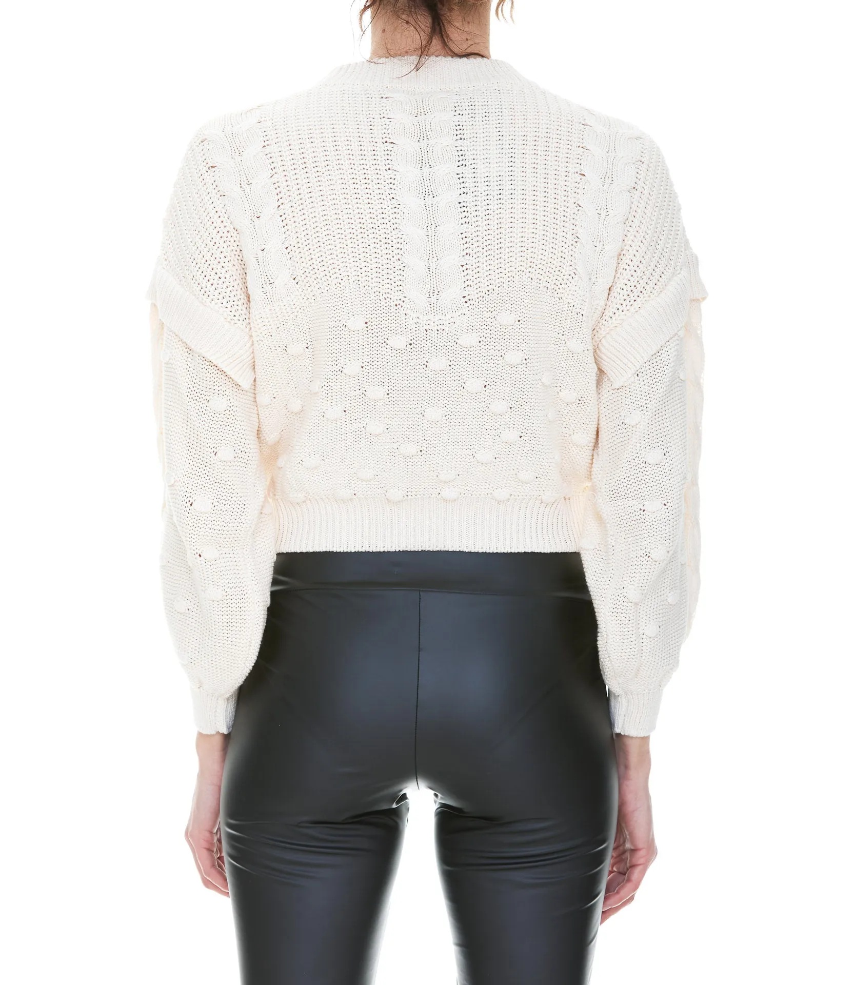 Pinko Long-Sleeved Cable Knit Jumper