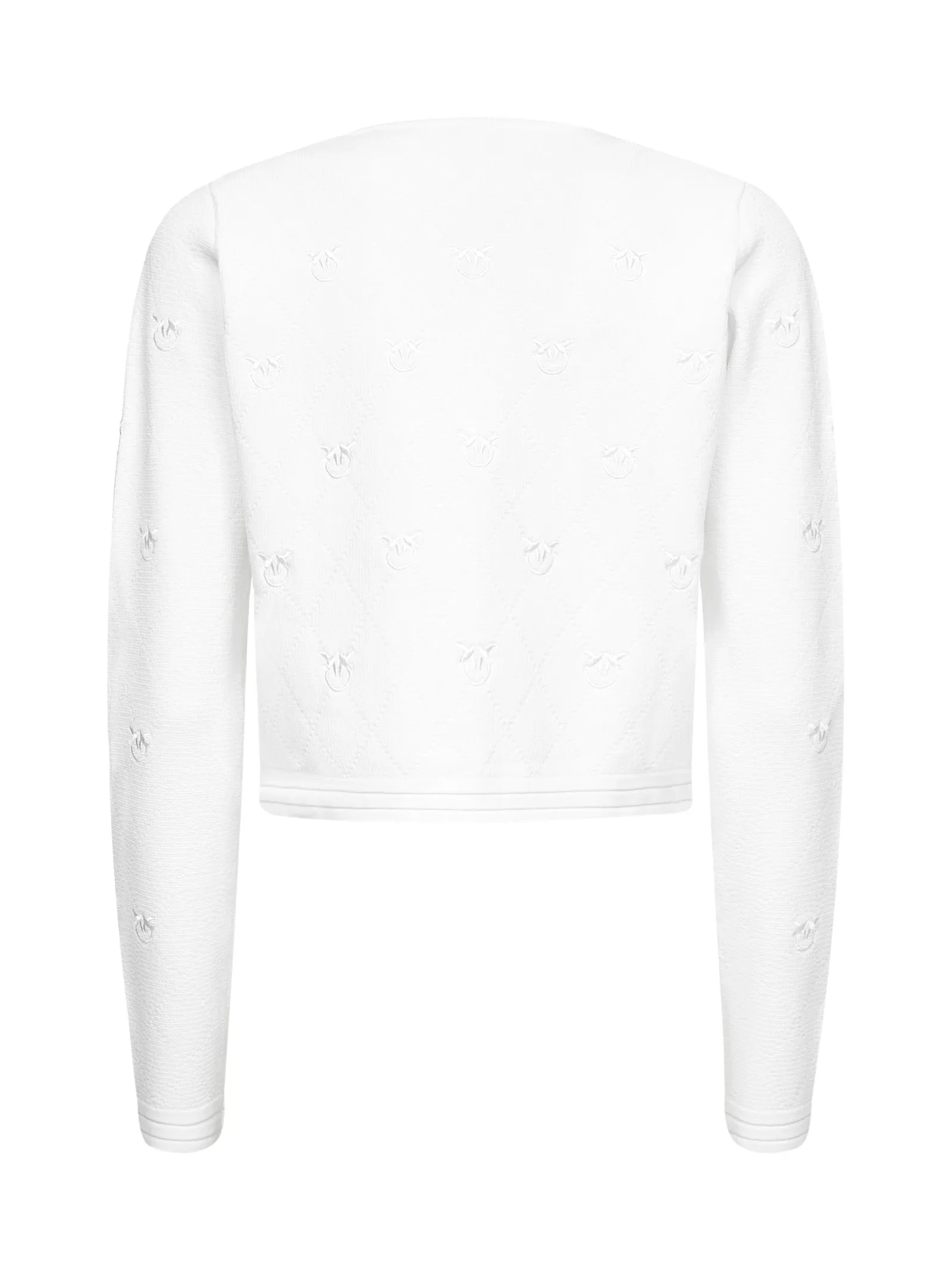 Pinko Love Bird Embroidered Knit Cardigan