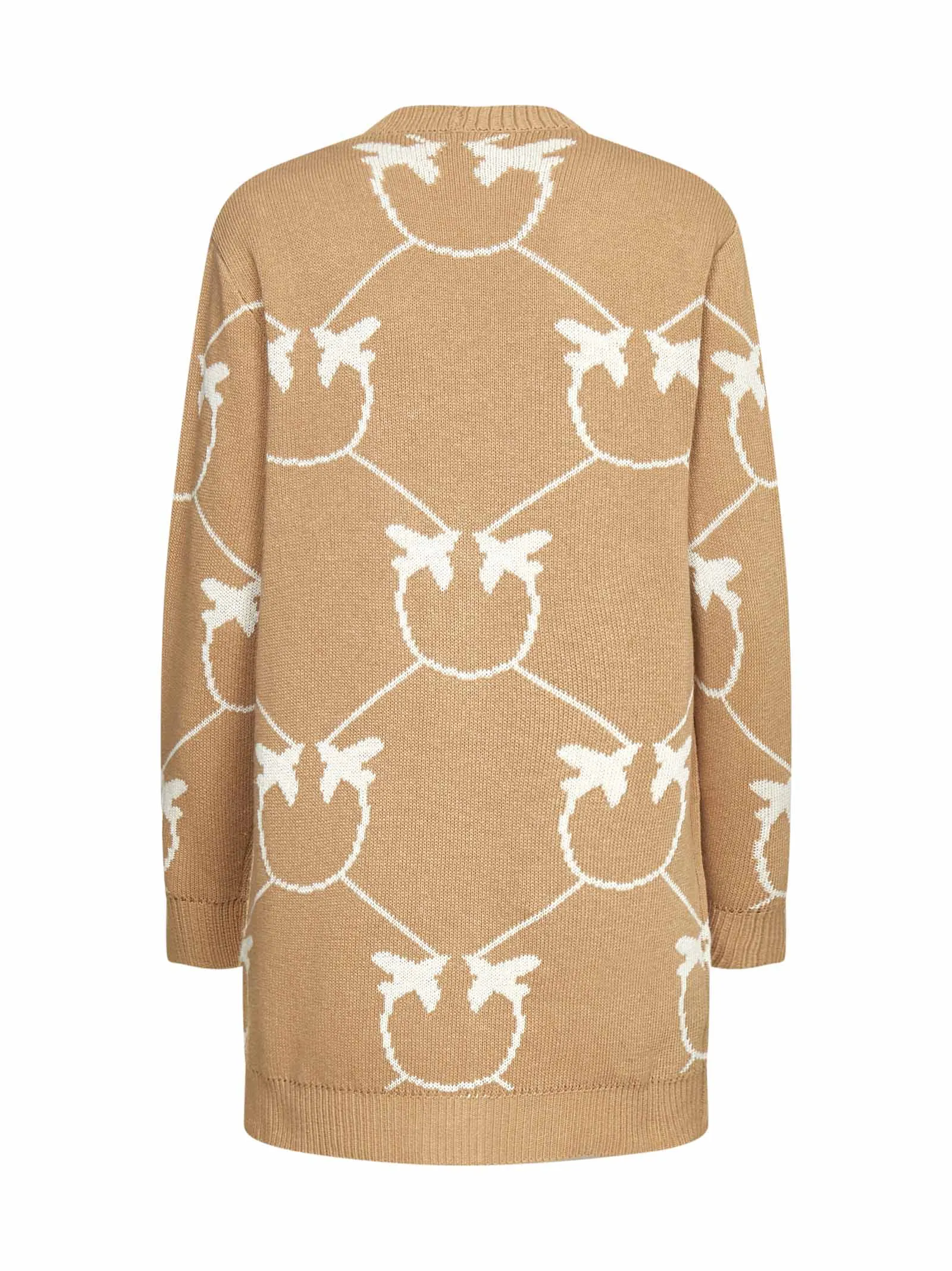 Pinko Love Bird Intarsia-Knit Cardigan