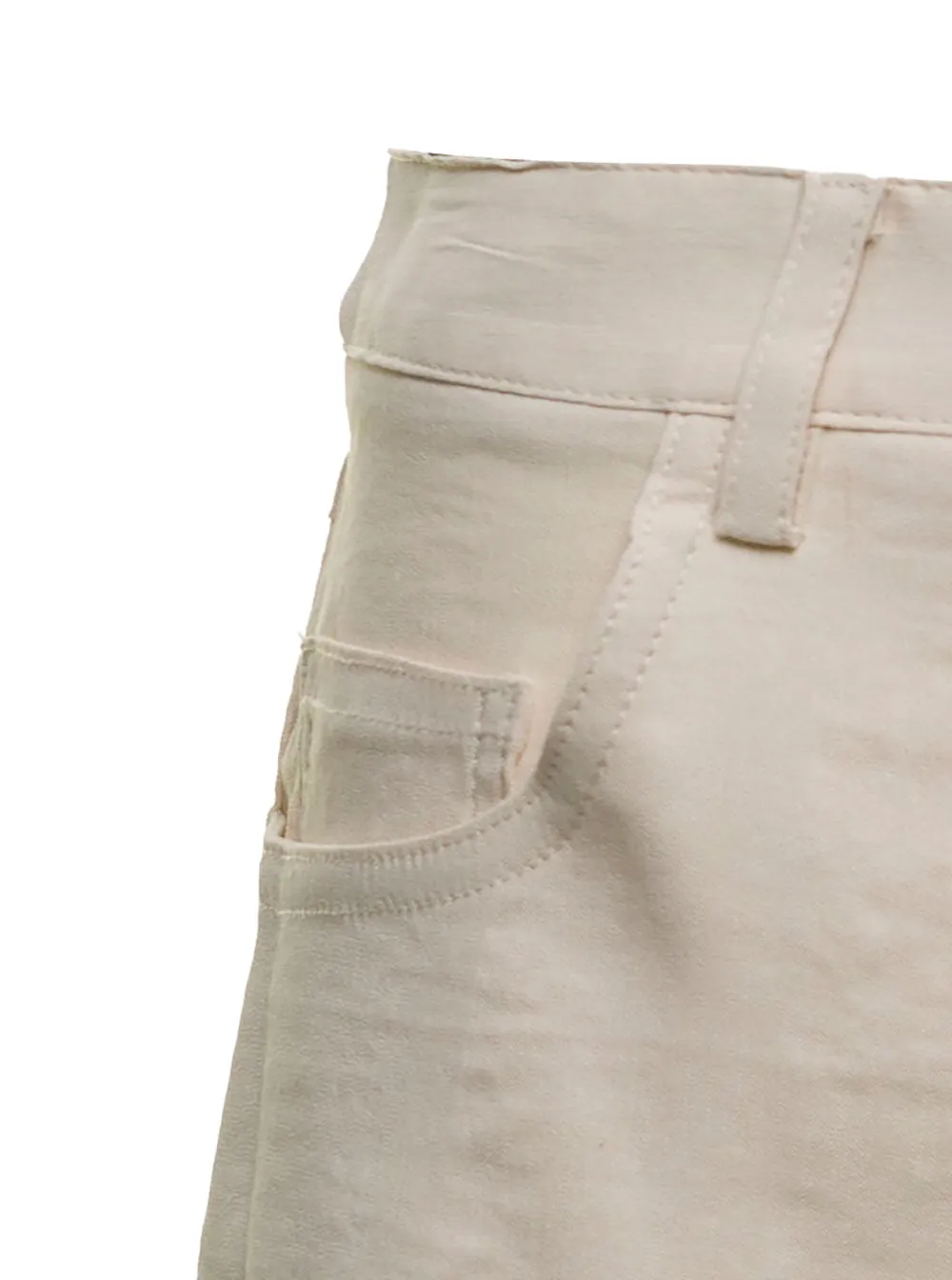 Pinko Mid-Rise Lace Trim Shorts