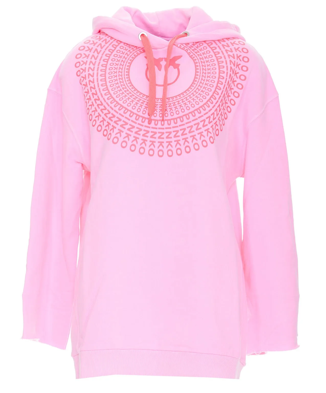Pinko Radial Logo Printed Hoodie