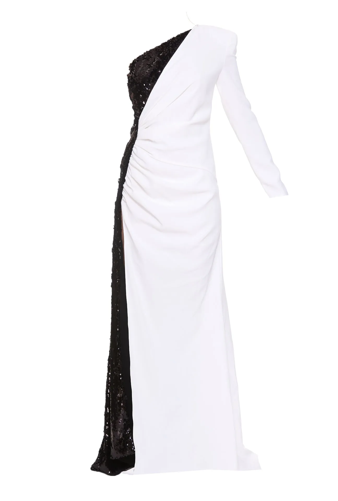 Pinko Sequin Detailed On Shoulder Long Dress
