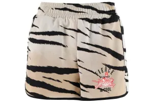 Pinko Tiger Printed Elastic Waist Shorts