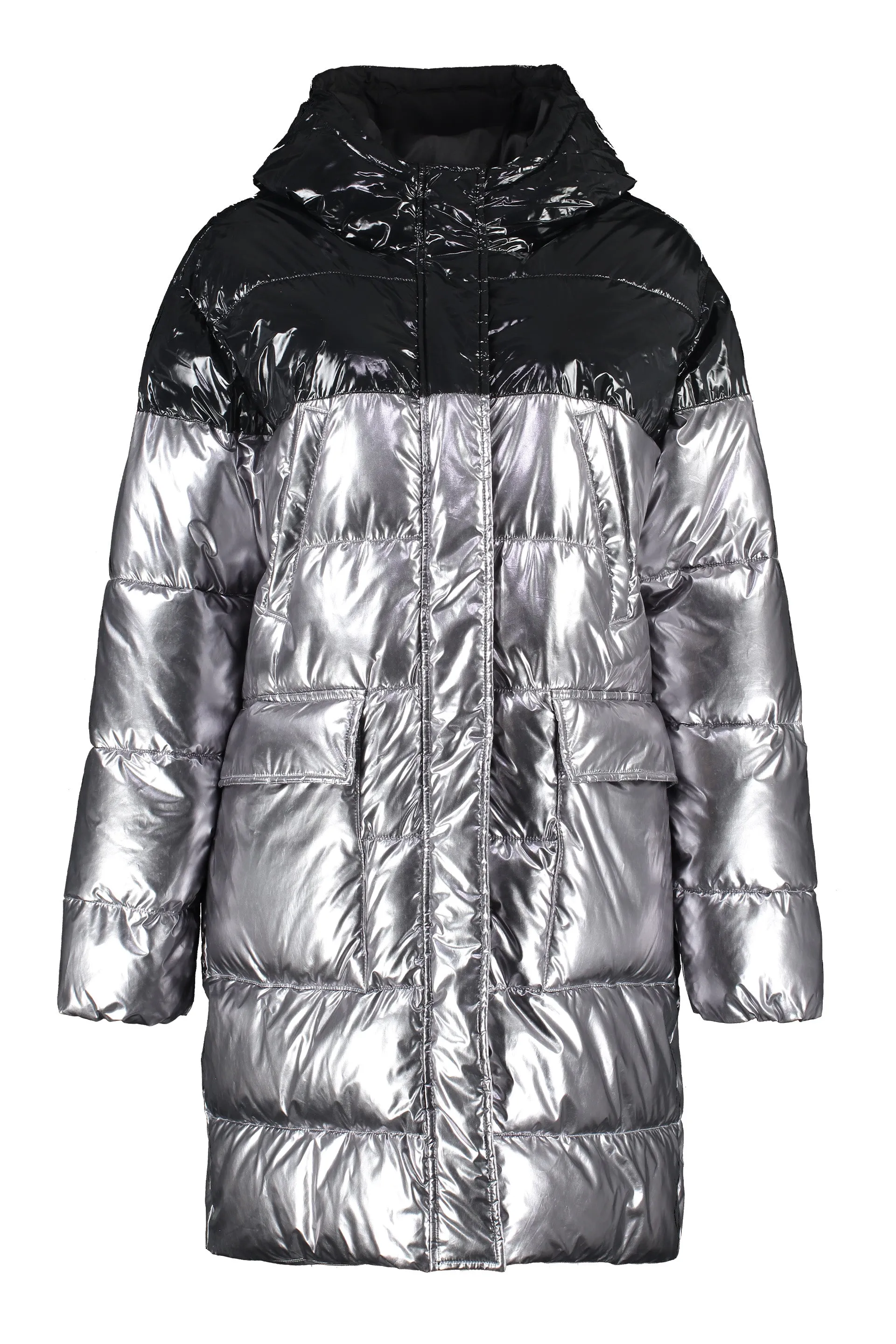 Pinko Two-Toned Pampero Zipped Down Jacket