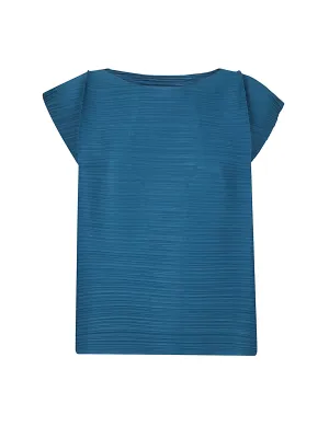 Pleats Please By Issey Miyake Pleated Crewneck Top