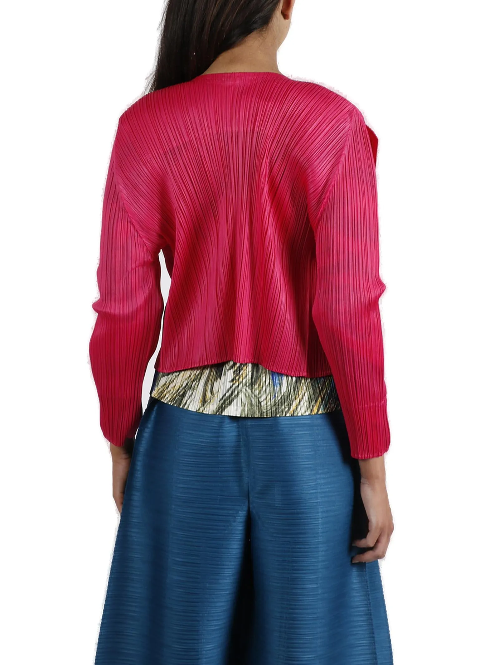 Pleats Please By Issey Miyake Pleated Long-Sleeved Jacket