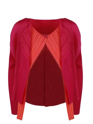 Pleats Please By Issey Miyake Pleated Long-Sleeved Jacket