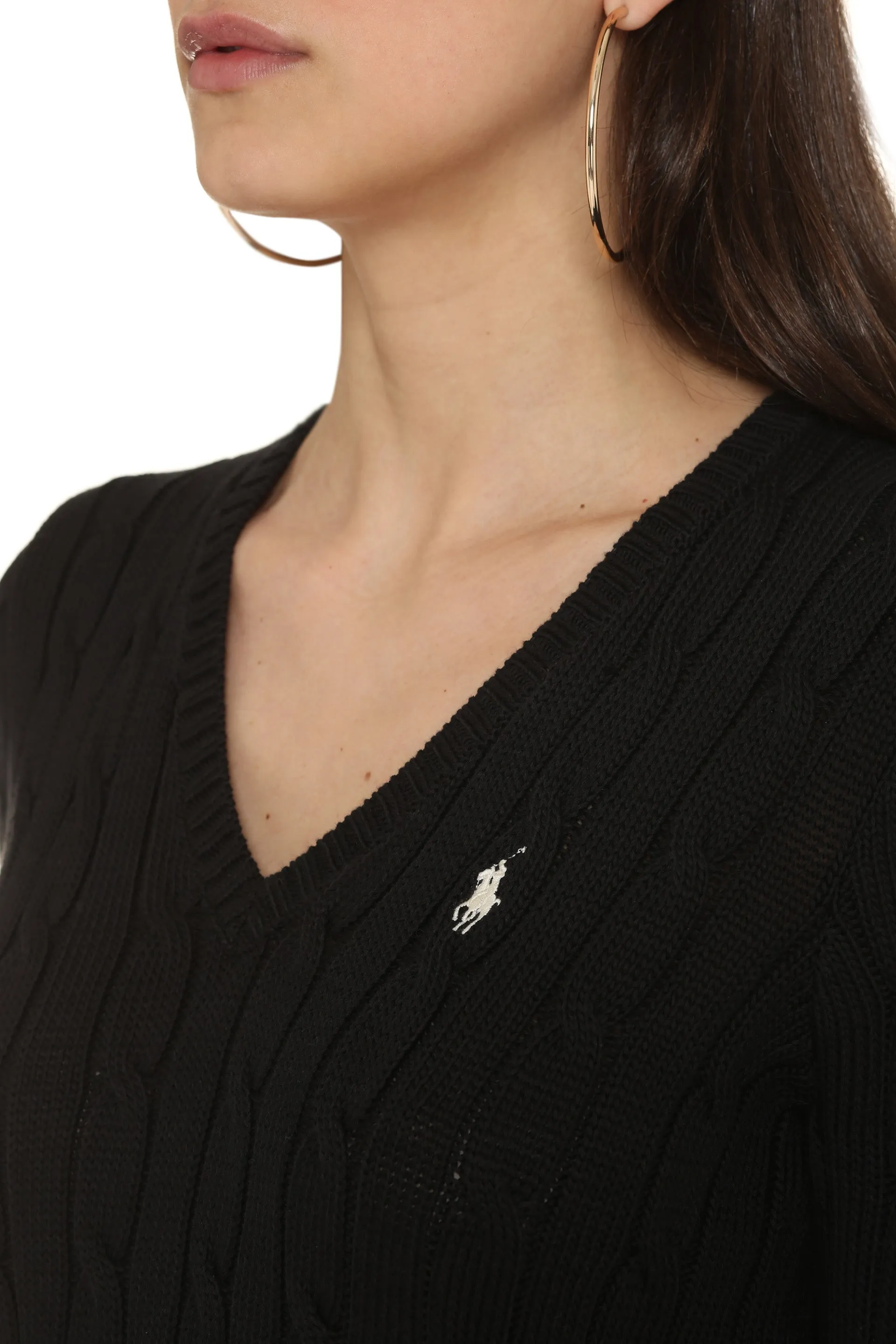 Polo Ralph Lauren Cable Knit V-Neck Pullover