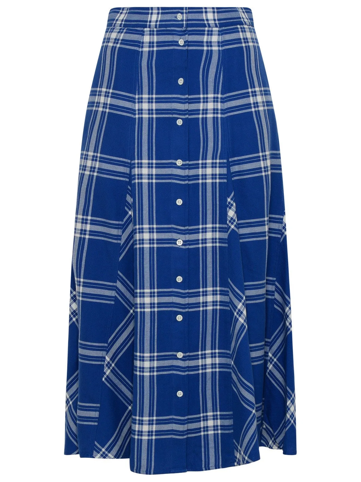 Polo Ralph Lauren Check Patter Button-Up Skirt